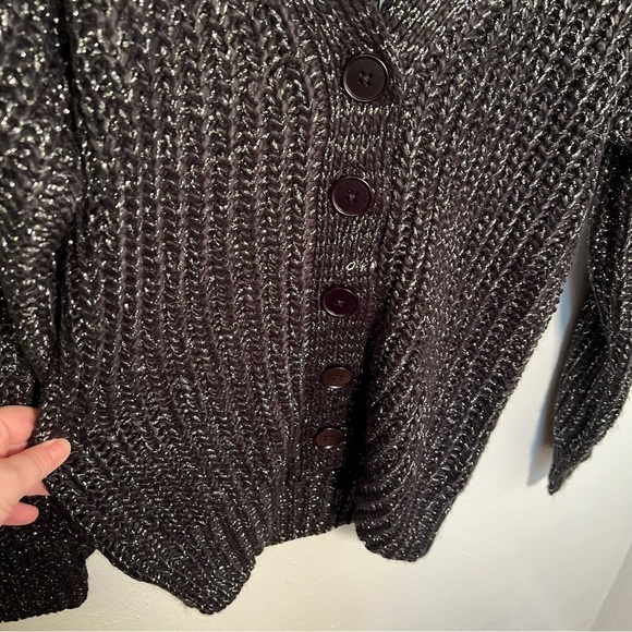 Modcloth Warming Signs Knit Cardigan Black - Picture 8 of 15